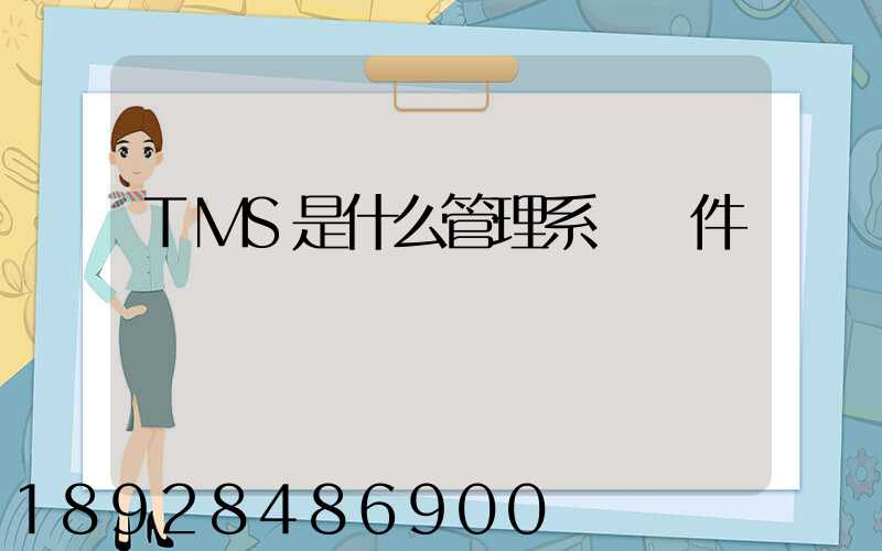 TMS是什么管理系統軟件