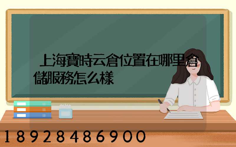 上海寶時云倉位置在哪里倉儲服務怎么樣