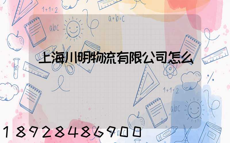 上海川明物流有限公司怎么樣