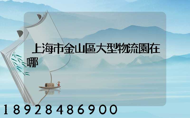 上海市金山區大型物流園在哪