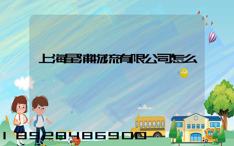 上海星浦物流有限公司怎么樣