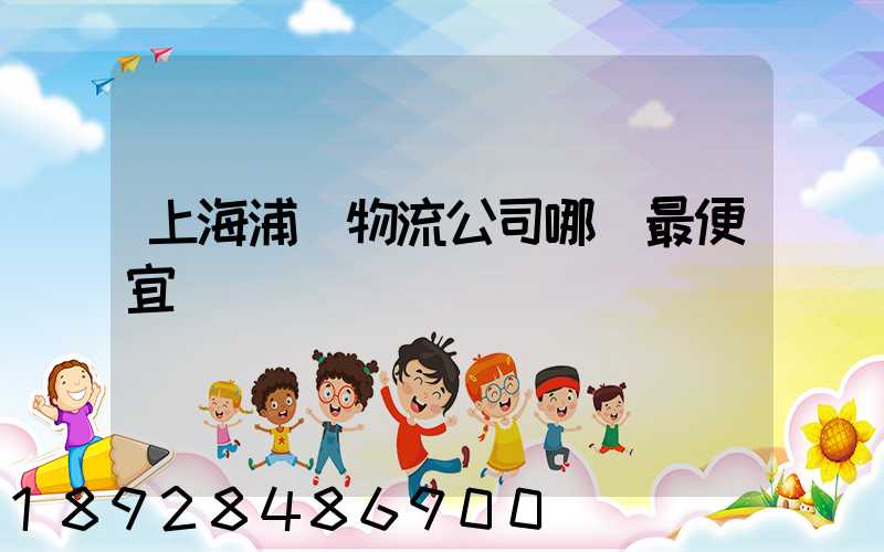 上海浦東物流公司哪個最便宜