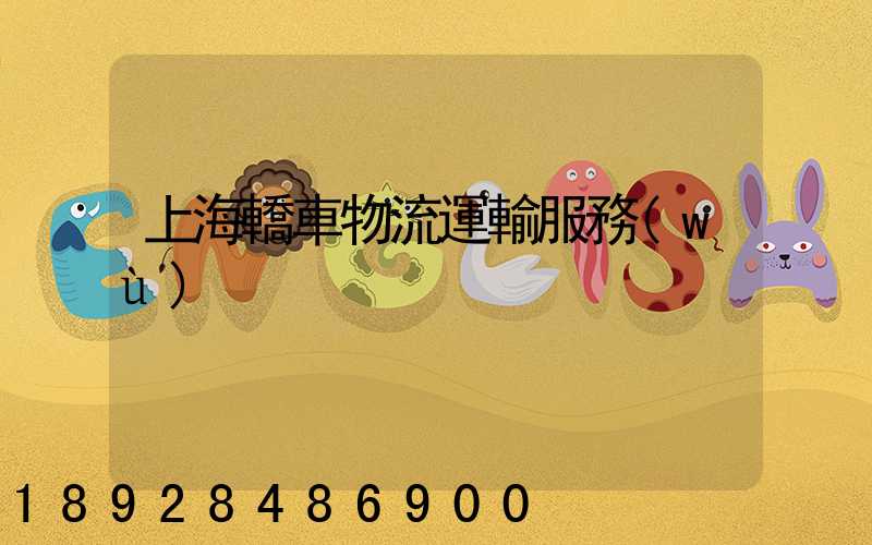 上海轎車物流運輸服務(wù)