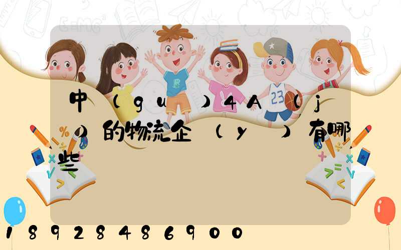 中國(guó)4A級(jí)的物流企業(yè)有哪些