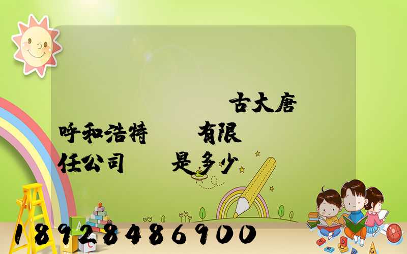 內(nèi)蒙古大唐國際呼和浩特鋁電有限責(zé)任公司電話是多少