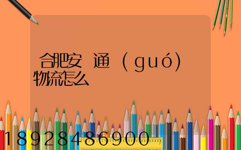 合肥安順通國(guó)際物流怎么樣