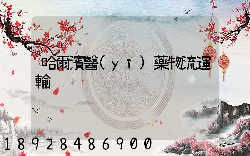 哈爾濱醫(yī)藥物流運輸