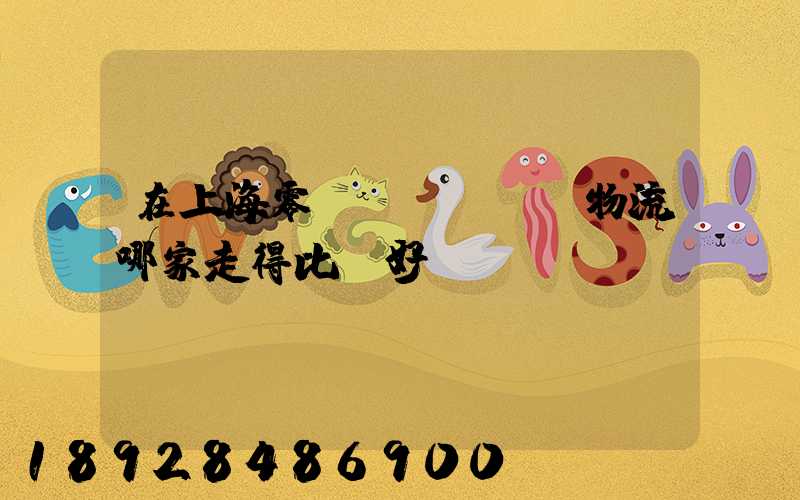 在上海零擔(dān)物流哪家走得比較好