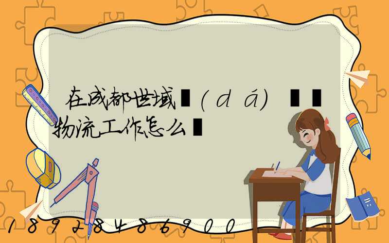 在成都世域達(dá)國際物流工作怎么樣