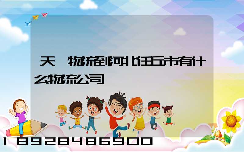 天潤物流到河北任丘市有什么物流公司