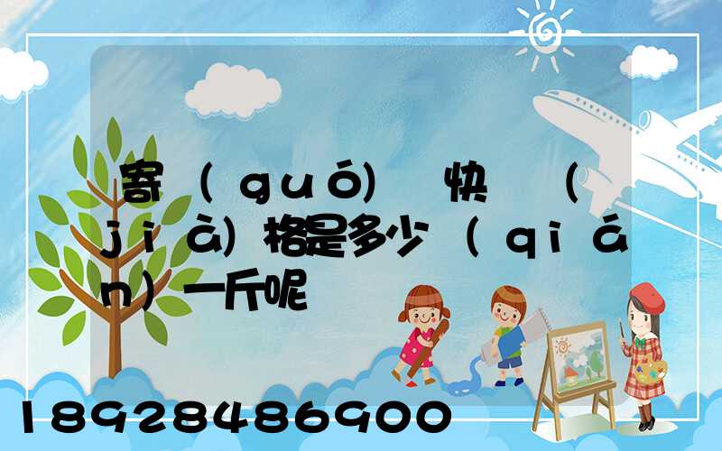 寄國(guó)際快遞價(jià)格是多少錢(qián)一斤呢