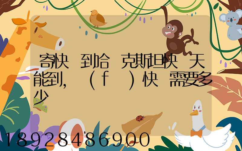 寄快遞到哈薩克斯坦快幾天能到,發(fā)快遞需要多少錢