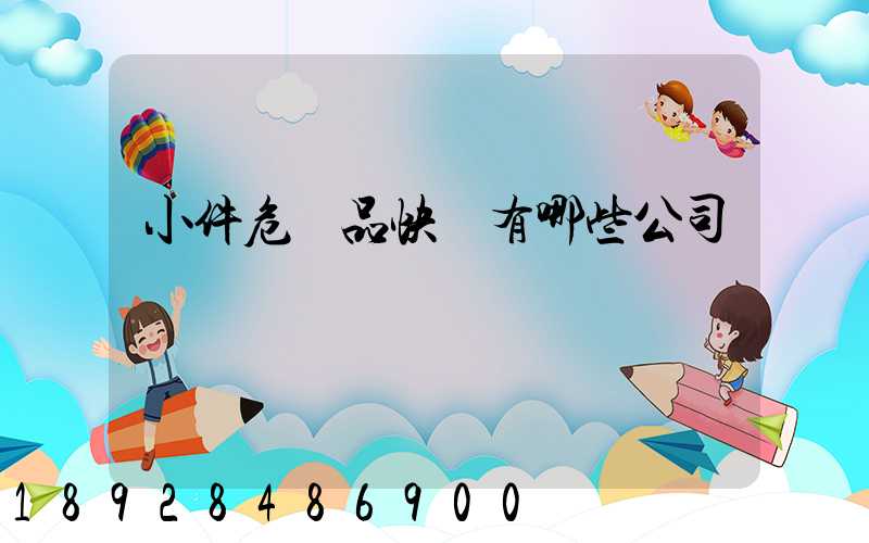 小件危險品快遞有哪些公司