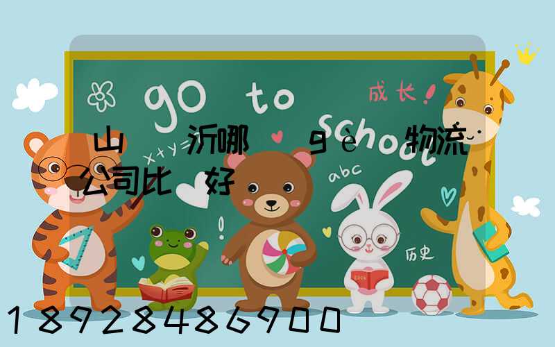 山東臨沂哪個(gè)物流公司比較好