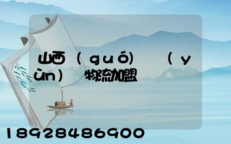 山西國(guó)際運(yùn)輸物流加盟