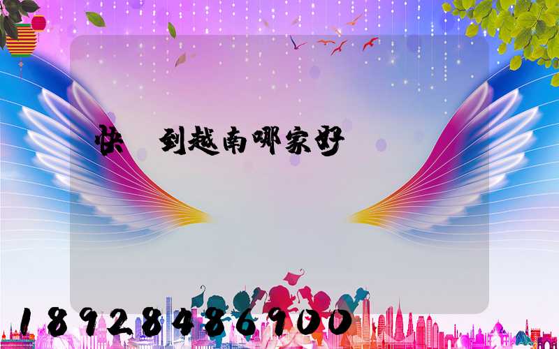 快遞到越南哪家好