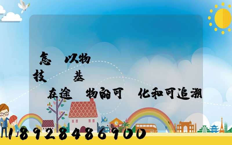 怎樣以物聯(lián)網技術為基礎,實現(xiàn)在途貨物的可視化和可追溯