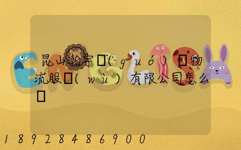 昆山瀚宇國(guó)際物流服務(wù)有限公司怎么樣