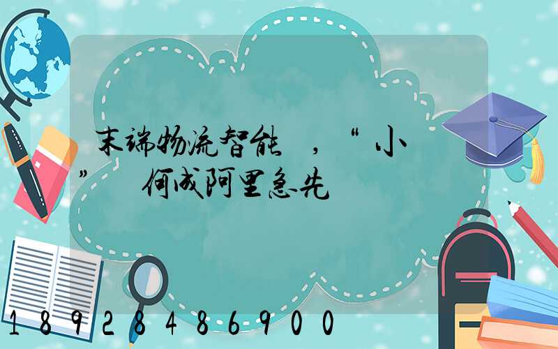 末端物流智能戰,“小蠻驢”憑何成阿里急先鋒
