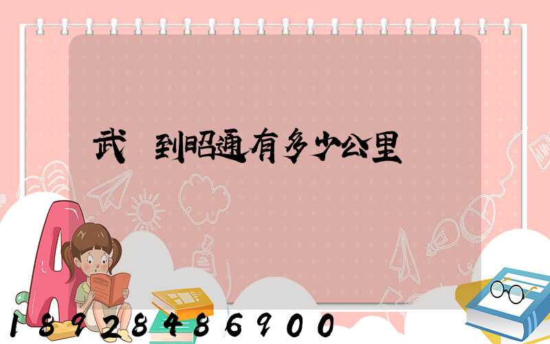 武義到昭通有多少公里