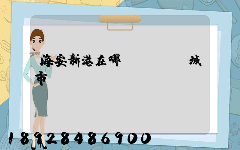 海安新港在哪個(gè)城市