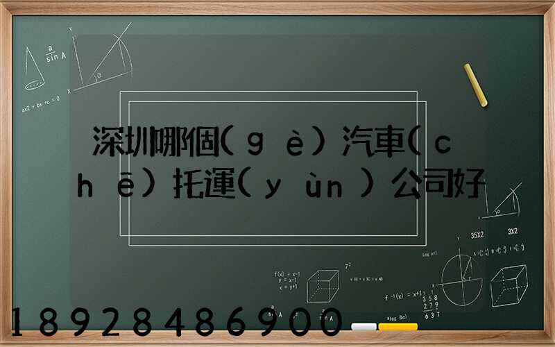 深圳哪個(gè)汽車(chē)托運(yùn)公司好