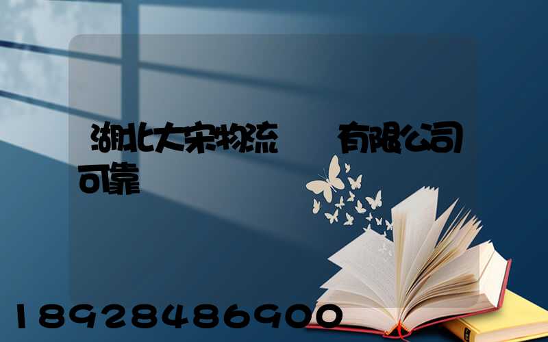 湖北大宋物流運輸有限公司可靠嗎