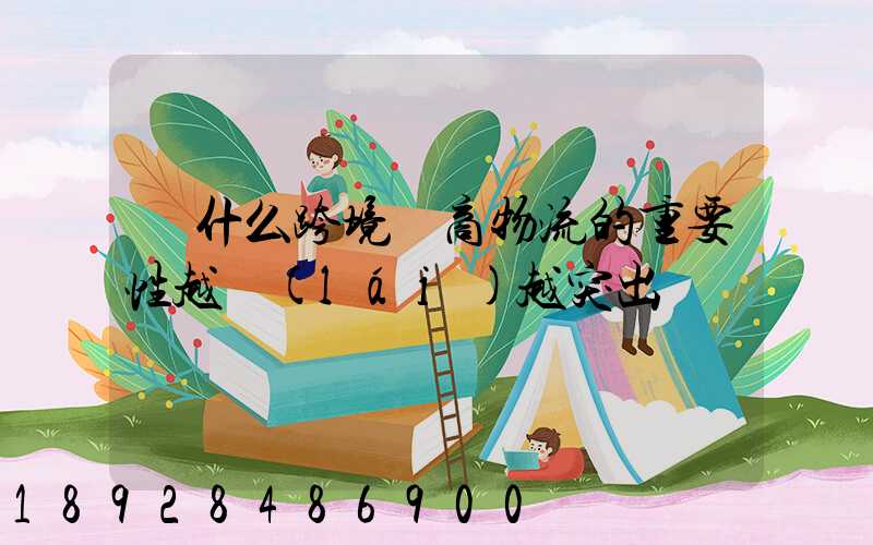 為什么跨境電商物流的重要性越來(lái)越突出