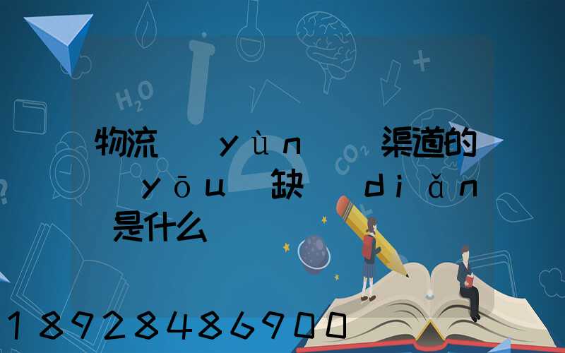 物流運(yùn)營渠道的優(yōu)缺點(diǎn)是什么