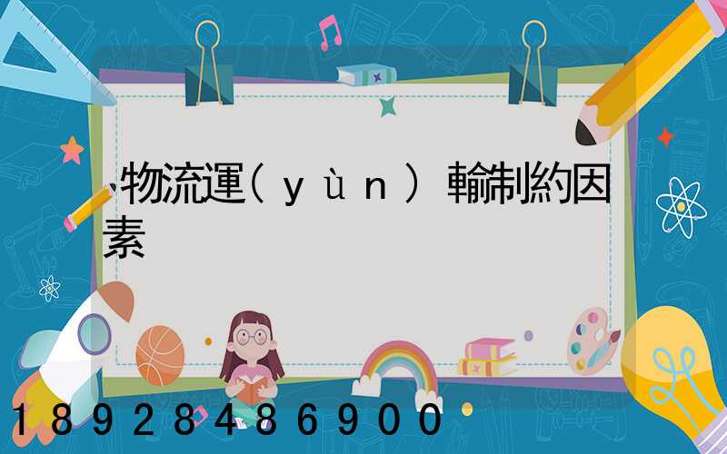 物流運(yùn)輸制約因素