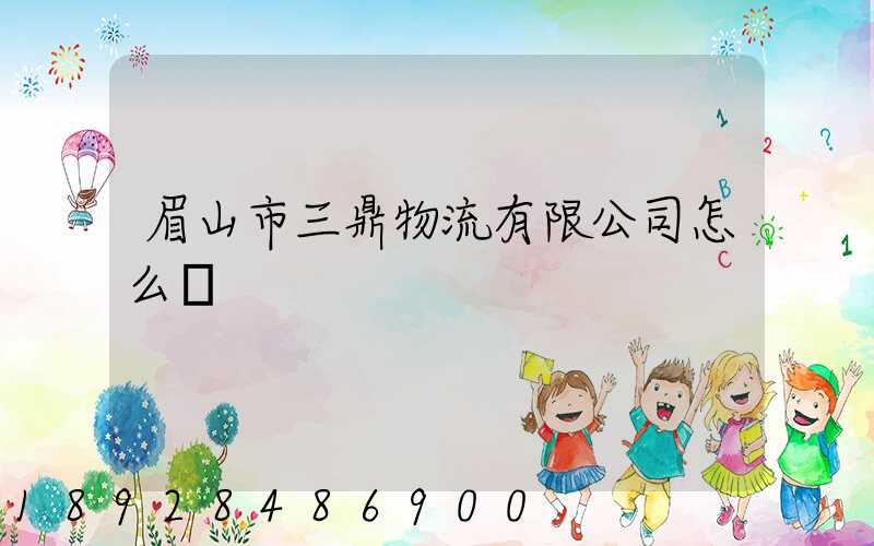 眉山市三鼎物流有限公司怎么樣