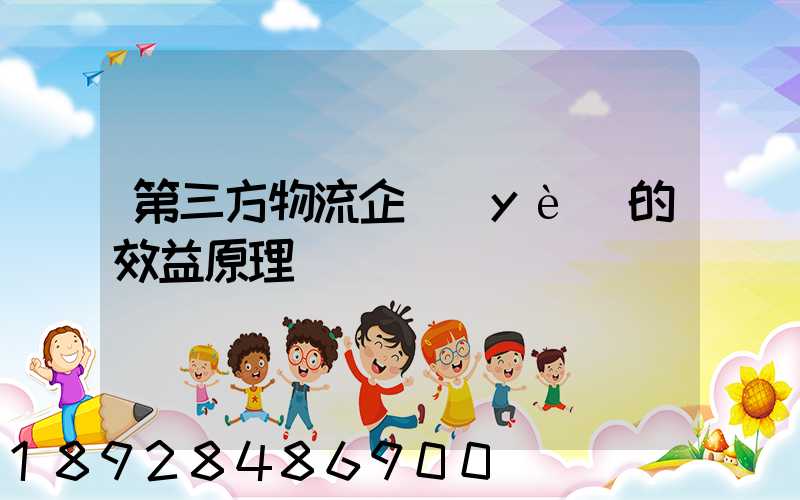 第三方物流企業(yè)的效益原理