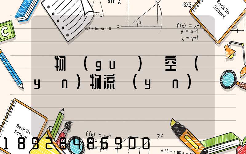 貨物國(guó)際空運(yùn)物流運(yùn)輸