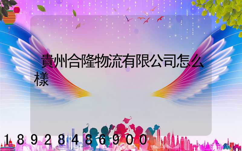 貴州合隆物流有限公司怎么樣