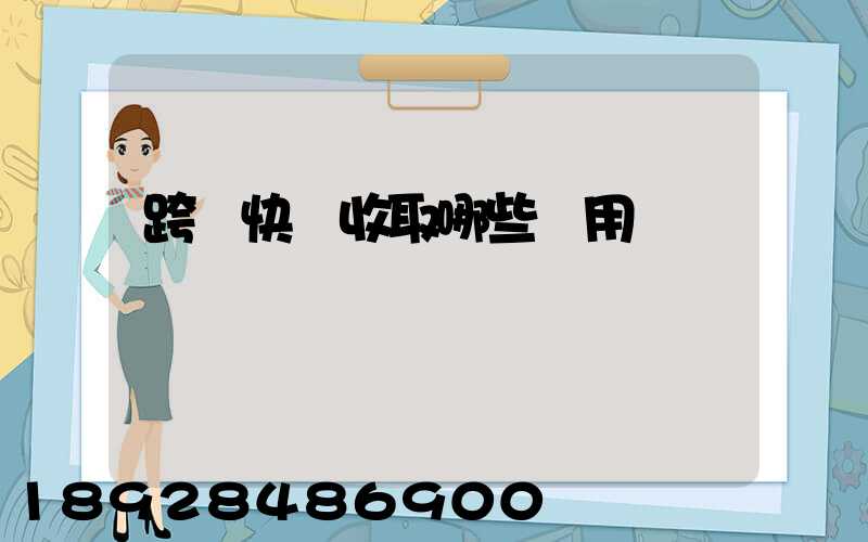 跨國快遞收取哪些費用