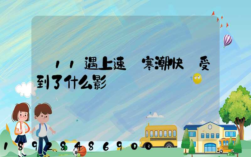 雙11遇上速凍寒潮快遞受到了什么影響